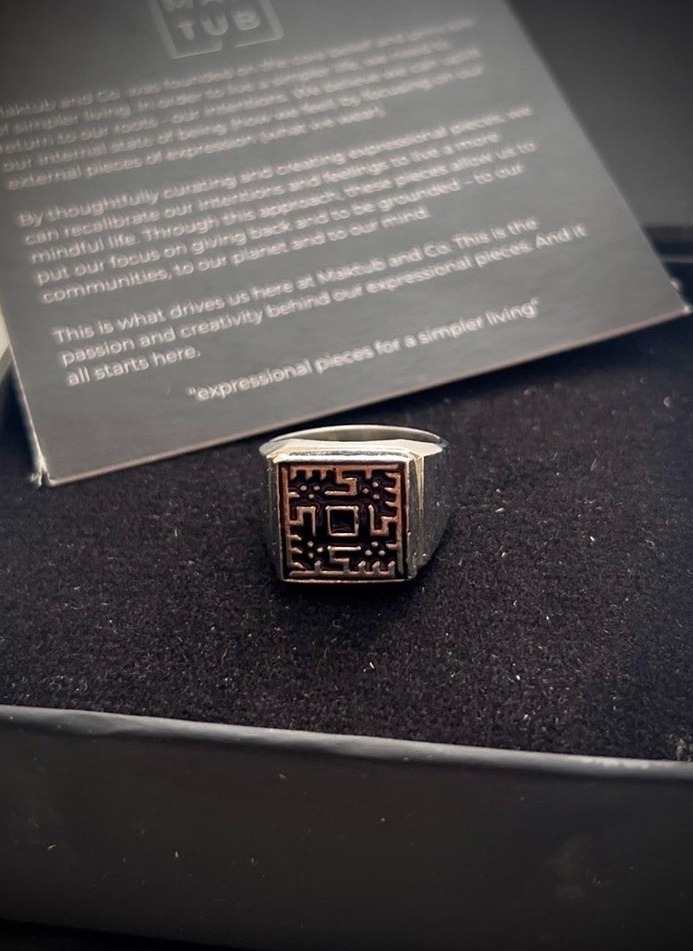 The Shukr Ring - Handcrafted Islamic Ring Detail