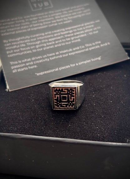 The Shukr Ring - Handcrafted Islamic Ring Detail